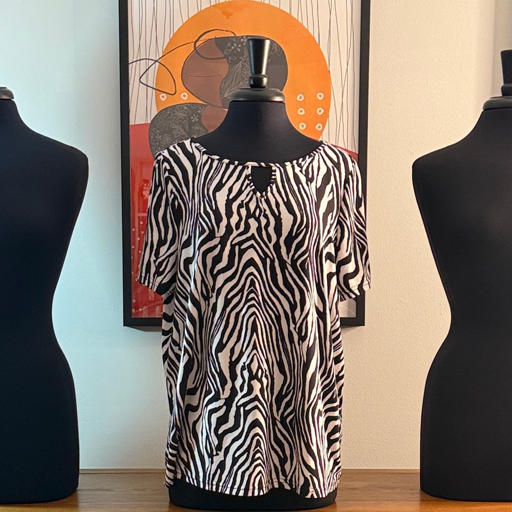 Zebra Print Women's Top